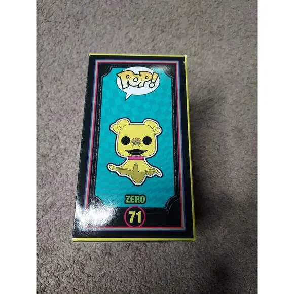 NEW Funko POP! The Nightmare Before Christmas ZERO Blacklight #71 - Picture 3 of 7